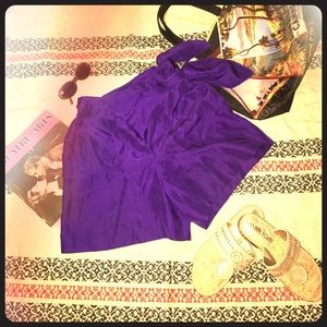 Ralph Lauren silk wrap shorts sz 4 blue label